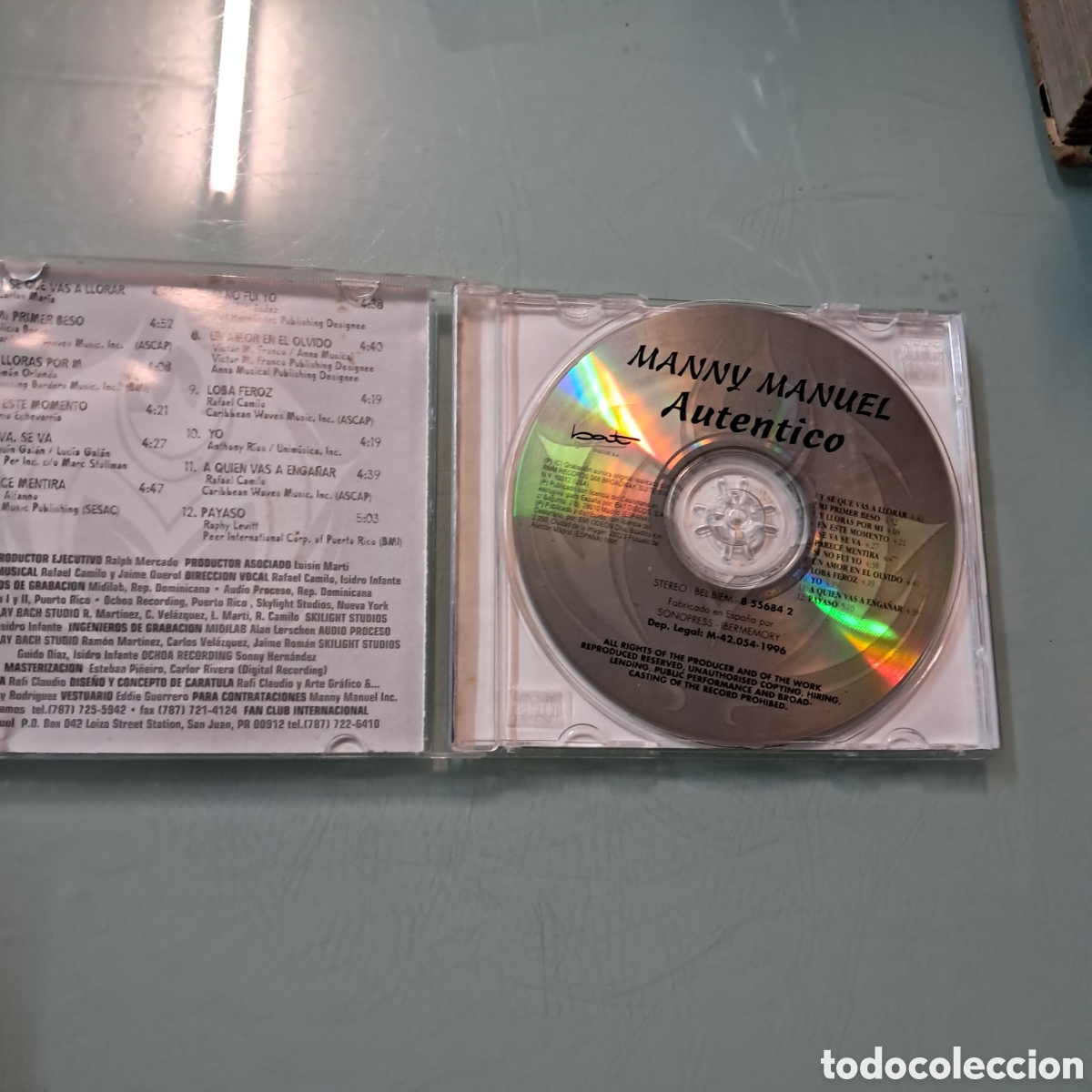CDs de m&uacute;sica: Manny Manuel, Aut&eacute;ntico, Compact disc - Foto 2