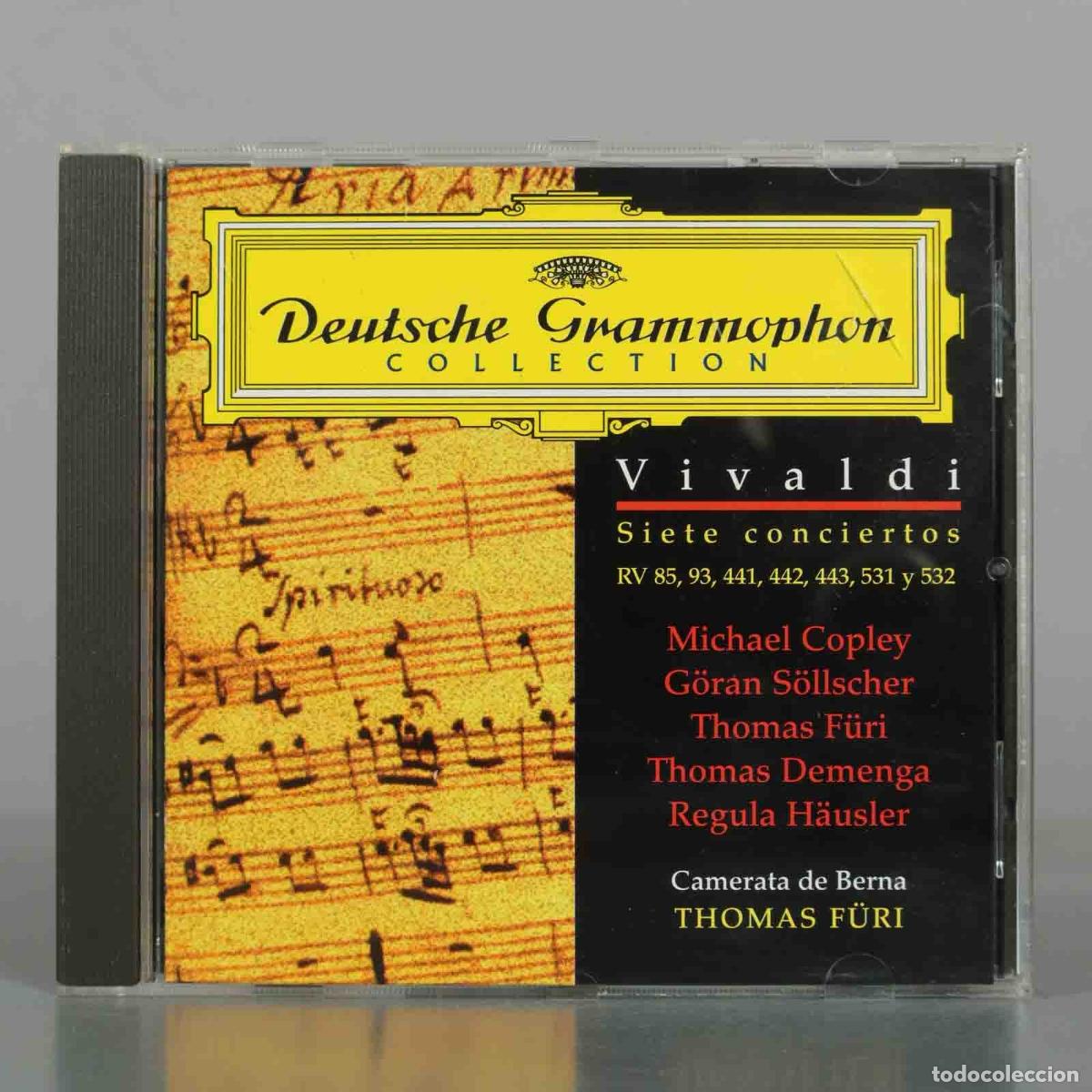 CDs de M&uacute;sica: CD. Vivaldi: Siete conciertos - Michael Copley, G&ouml;ran S&ouml;llscher, Thomas F&uuml;ri, Thomas Demenga, Regul