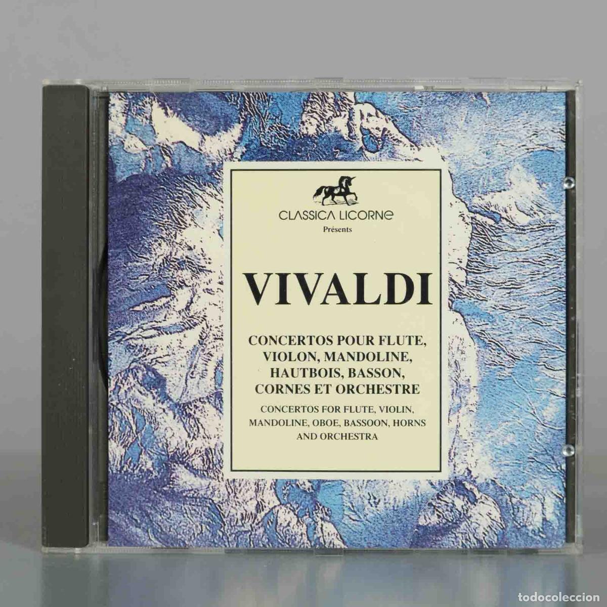 Music CDs: CD. Vivaldi: Concertos for flute, violin, mandoline, oboe, basson, horns and orchestra - Classica L