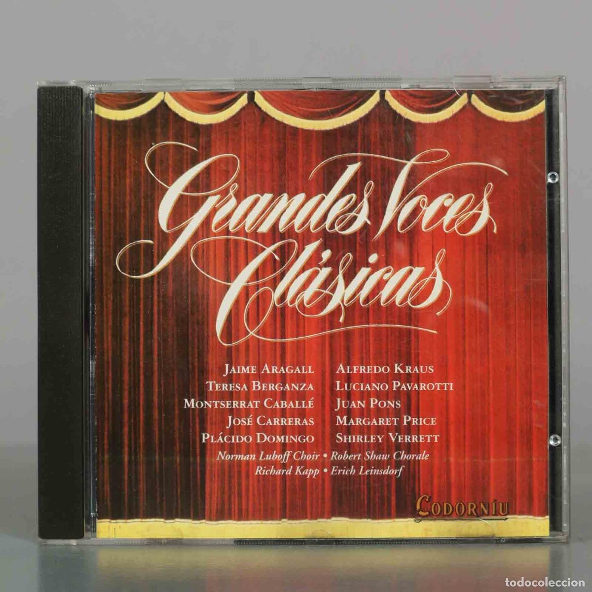 CDs de M&uacute;sica: CD. Grandes Voces Cl&aacute;sicas - Jaime Aragall, Teresa Berganza, Montserrat Caball&eacute;, Jos&eacute; Carreras, Pl&aacute;