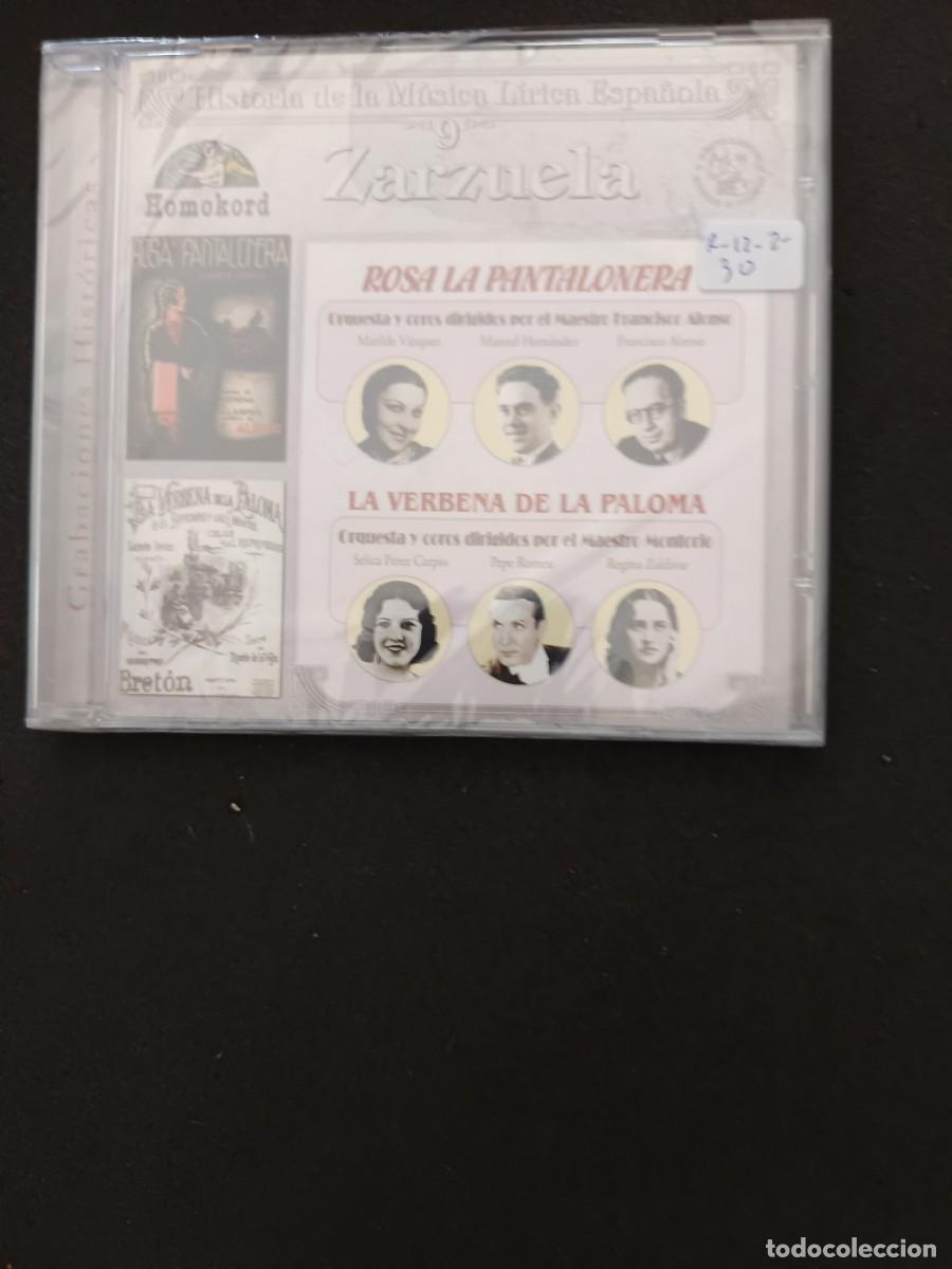 CDs de M&uacute;sica: ZARZUELA: ROSA LA PANTALONERA / LA VERBENA DE LA PALOMA. HISTORIA DE LA M&Uacute;SICA L&Iacute;RICA ESPA&Ntilde;OLA, 9
