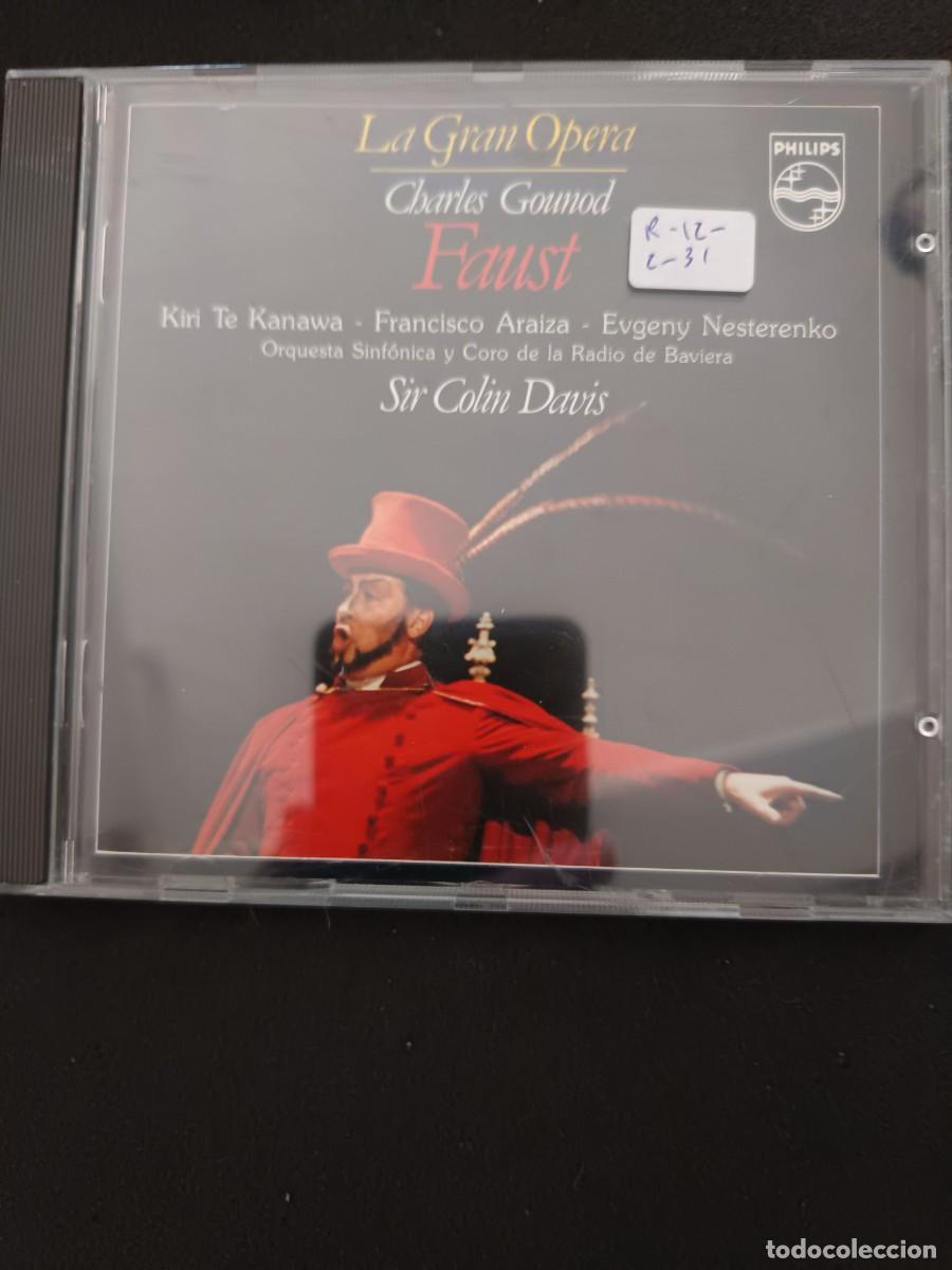 CDs de M&uacute;sica: CHARLES GOUNOD: FAUST (SELECCI&Oacute;N). DIR.: SIR COLIN DAVIS. INTERP.: KIRI TE KANAWA, FRANCISCO ARAIZA,