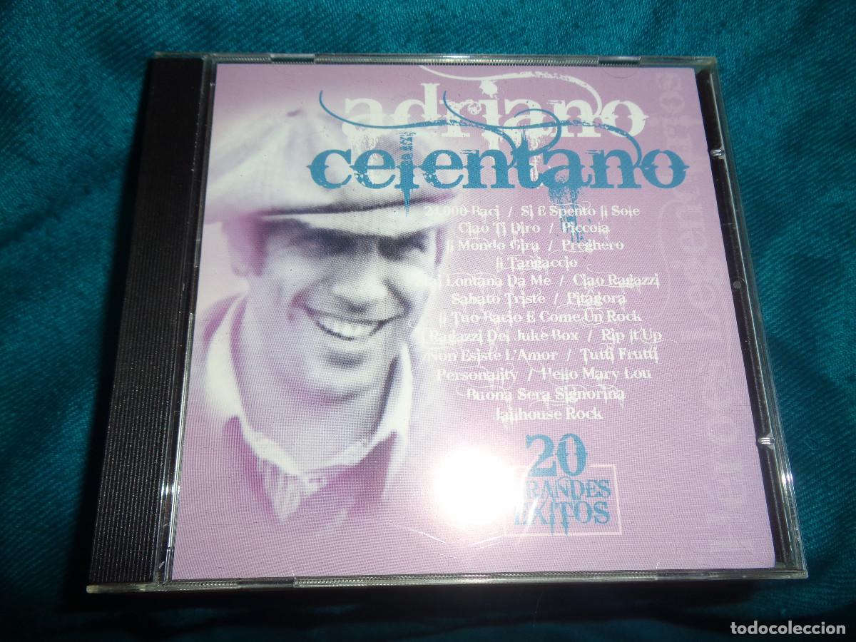 Music CDs: ADRIANO CELENTANO. 20 GRANDES EXITOS. HEROES LEGENDARIOS. CD. IMPECABLE(#)
