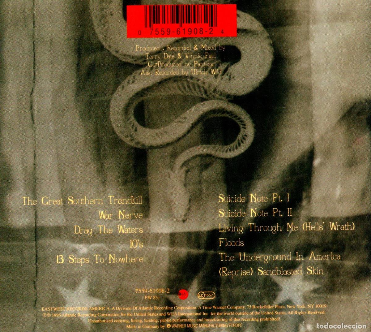 CDs de m&uacute;sica: PANTERA. THE GREAT SOUTHERN TRENDKILL. CD. - Foto 2