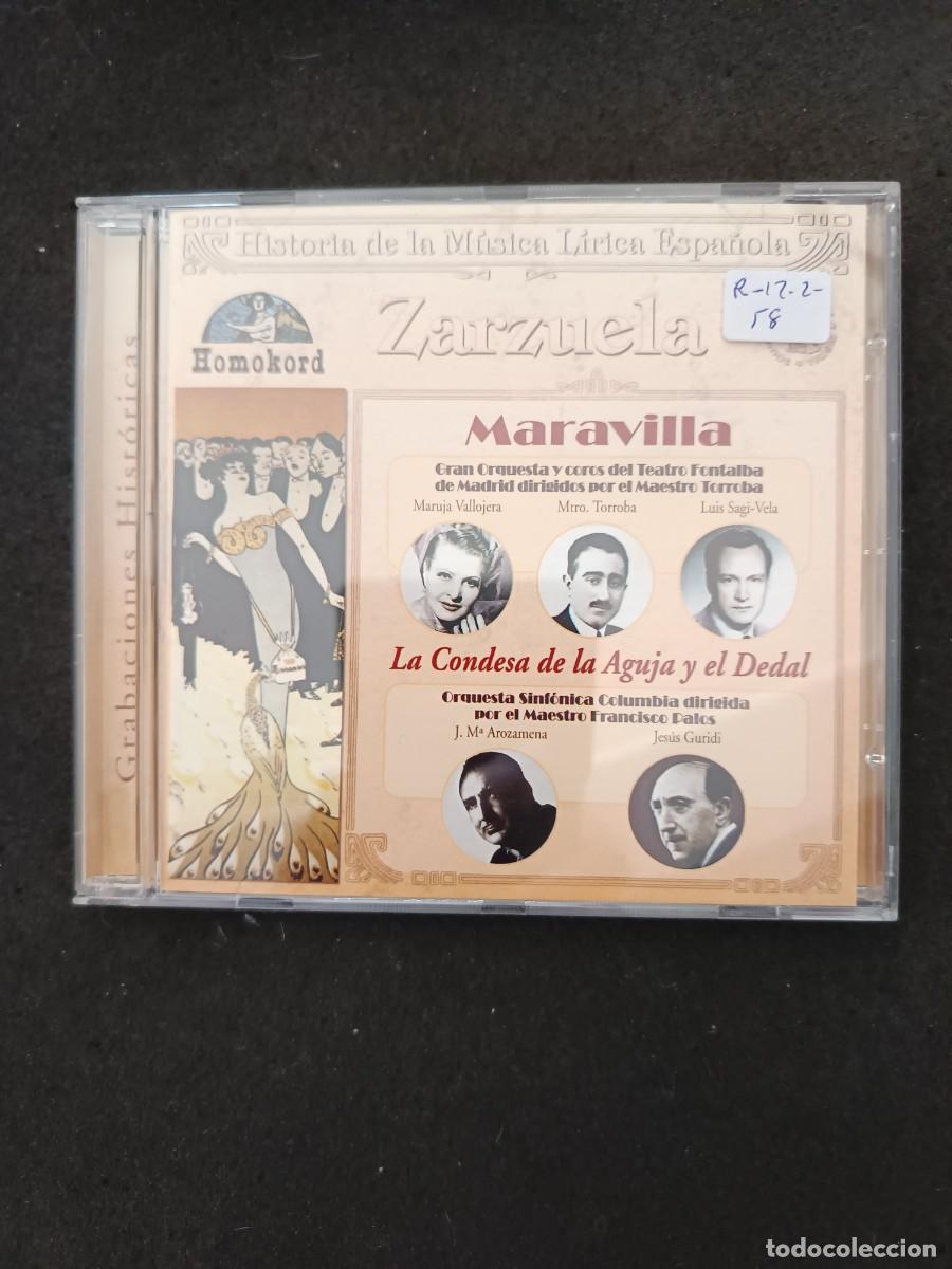 CDs de M&uacute;sica: MARAVILLA / LA CONDESA DE LA AGUJA Y EL DEDAL. HISTORIA DE LA M&Uacute;SICA L&Iacute;RICA ESPA&Ntilde;OLA