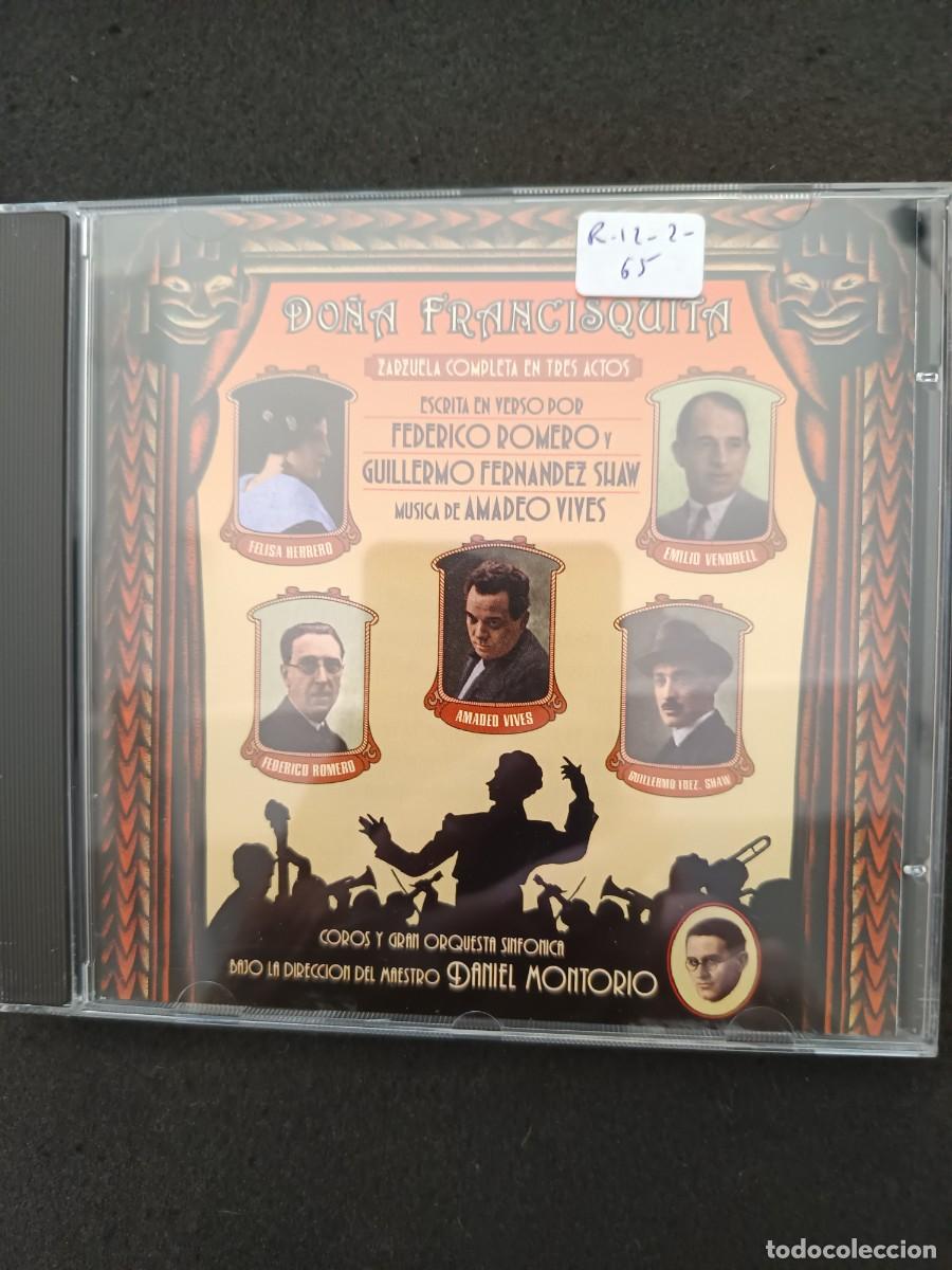 CDs de M&uacute;sica: DO&Ntilde;A FRANCISQUITA. M&Uacute;SICA DE AMADEO VIVES. DIRECTOR: DANIEL MONTORIO