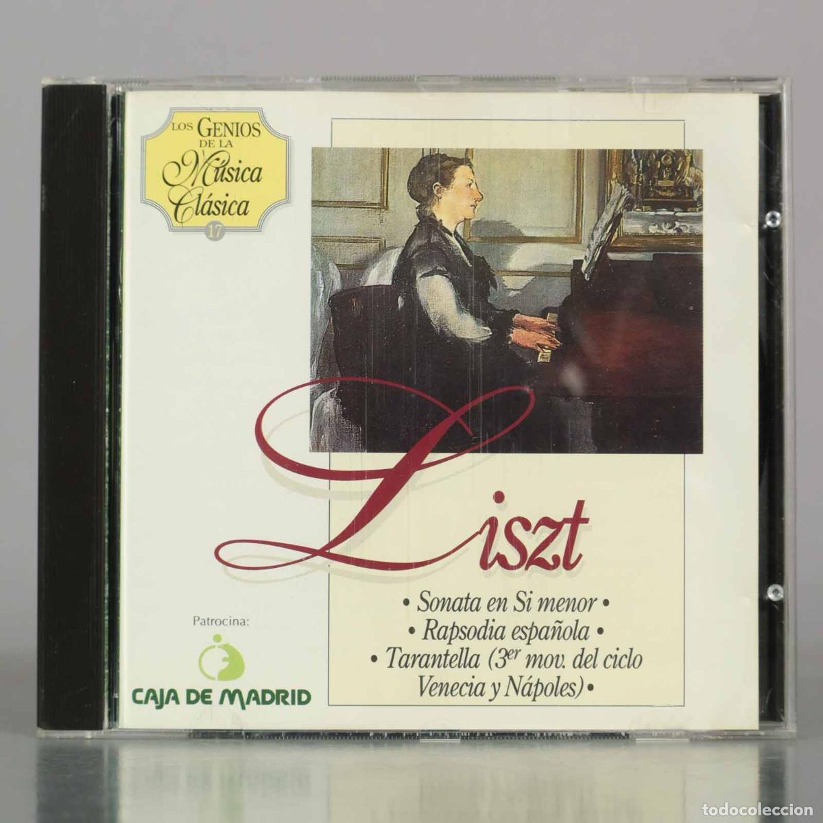 CDs de M&uacute;sica: CD. Sonata en Si menor - Rapsodia espa&ntilde;ola - Tarantella - Franz Liszt
