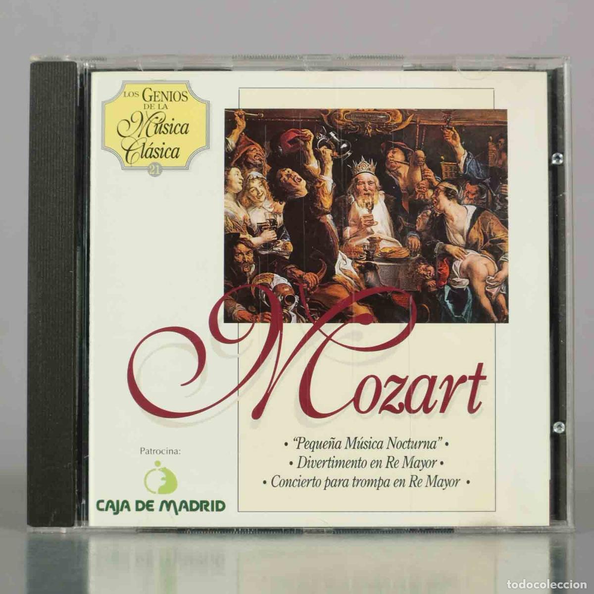 CDs de M&uacute;sica: CD. Los Genios de la M&uacute;sica Cl&aacute;sica 21 - Mozart - Peque&ntilde;a M&uacute;sica Nocturna - Divertimento en Re Mayo