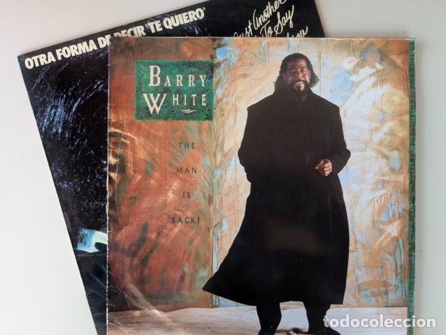 CDs de M&uacute;sica: L1321-L1322 BARRY WHITE - LOTE 2 LP'S VINILO - THE MAN IS BACK + OTRA FORMA...