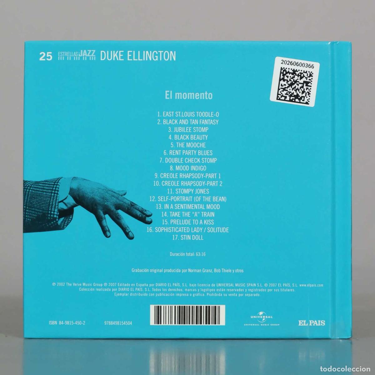 CDs de m&uacute;sica: CD. Duke Ellington - El Momento - El Pa&iacute;s - Foto 2