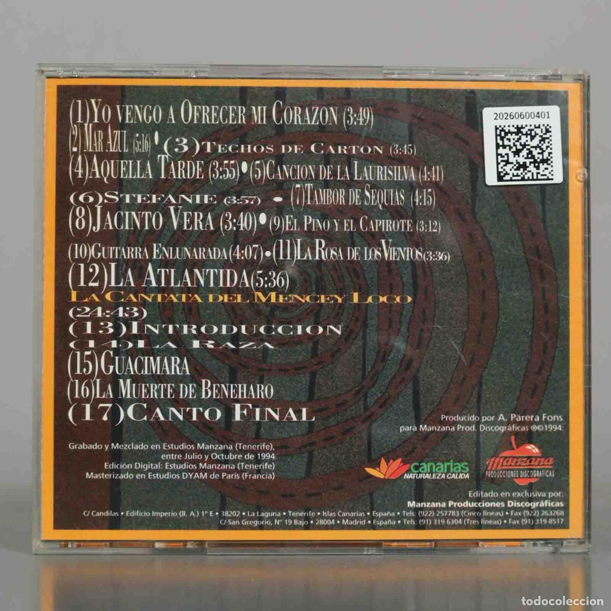 CDs de m&uacute;sica: CD. Atl&aacute;ntida - Los Sabande&ntilde;os - Manzana - Foto 2