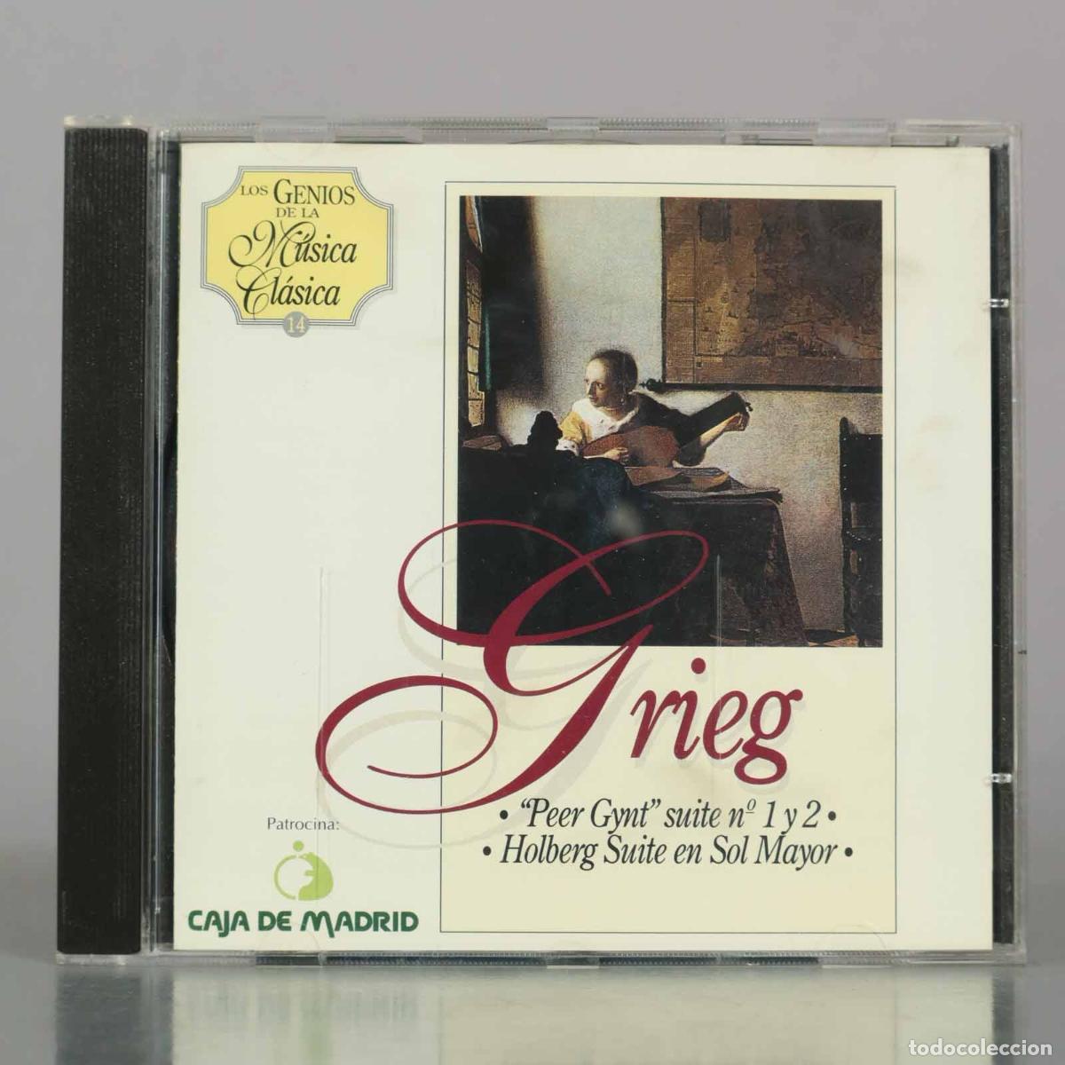 CDs de M&uacute;sica: CD. Los Genios de la M&uacute;sica Cl&aacute;sica - Edvard Grieg - Peer Gynt suite n&ordm; 1 y 2, Holberg Suite en Sol