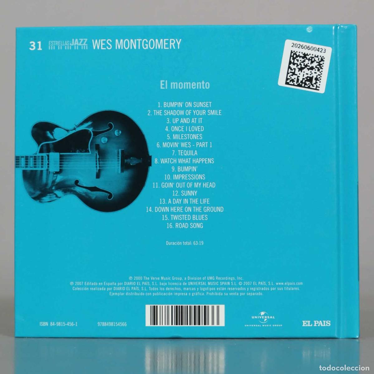 CDs de m&uacute;sica: CD. El Momento - Wes Montgomery - El Pa&iacute;s - Foto 2