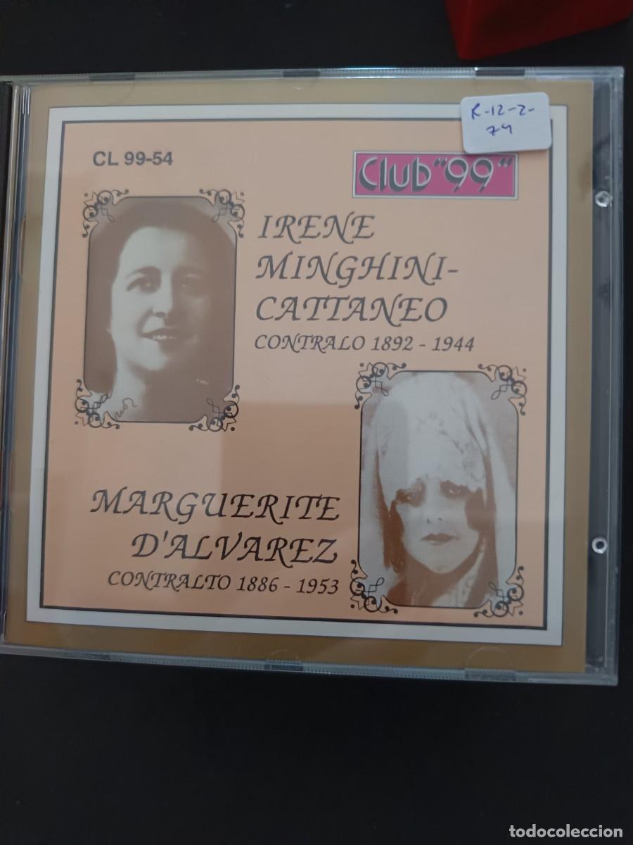 CDs de M&uacute;sica: IRENE MINGHINI-CATTANEO / MARGUERITE D'ALVAREZ. CONTRALTOS
