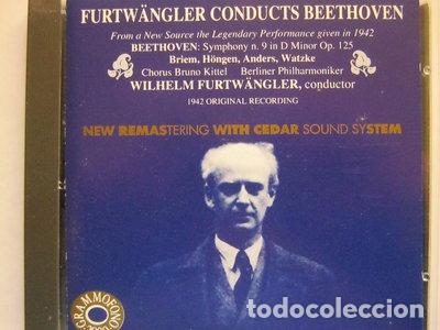 CDs de M&uacute;sica: Furtw&auml;ngler Conducts Beethoven: Symphony No. 9- 8011662905277