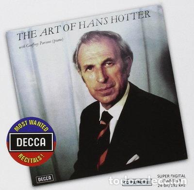 CDs de m&uacute;sica: The Art of Hans Hotter- 0028948081592