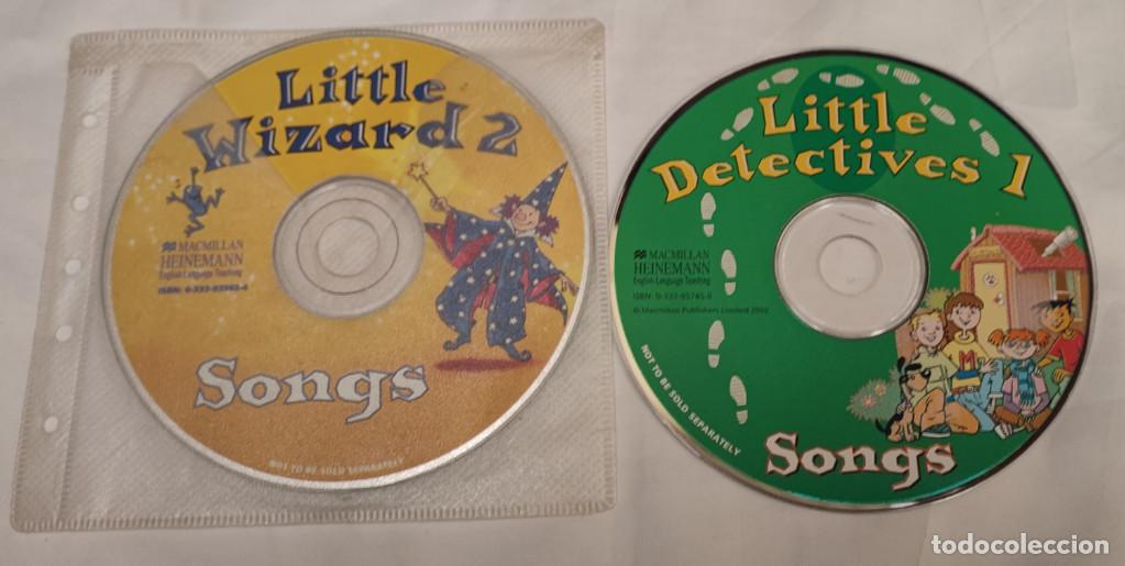 CDs de M&uacute;sica: 2 DISCOS, LITTLE WIZARD 2 SONGS, DETECTIVES 1, MACMILLAN HEINEMANN, CD'S