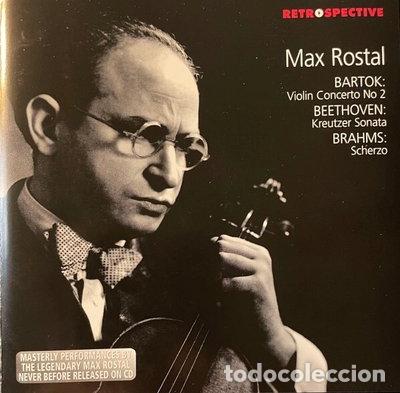 CDs de M&uacute;sica: Max Rostal Plays Bartok, Beethoven, Brahms- 5029365840026