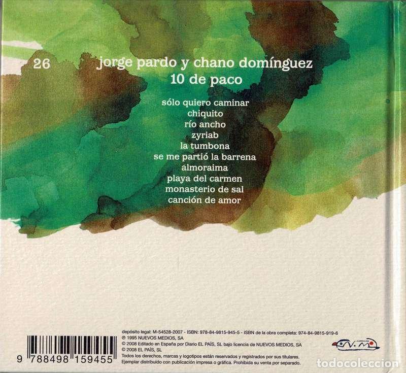 CDs de m&uacute;sica: Jorge Pardo y Chano - 10 De Paco, CD - Foto 2