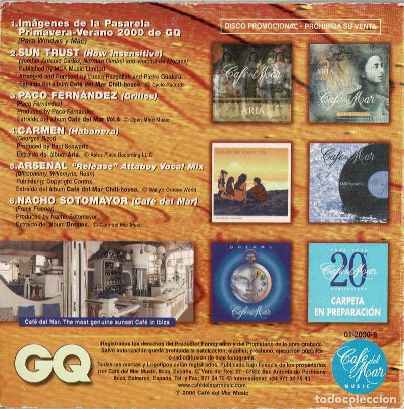 CDs de m&uacute;sica: Caf&eacute; Del Mar Ibiza. CD Promo - Foto 2