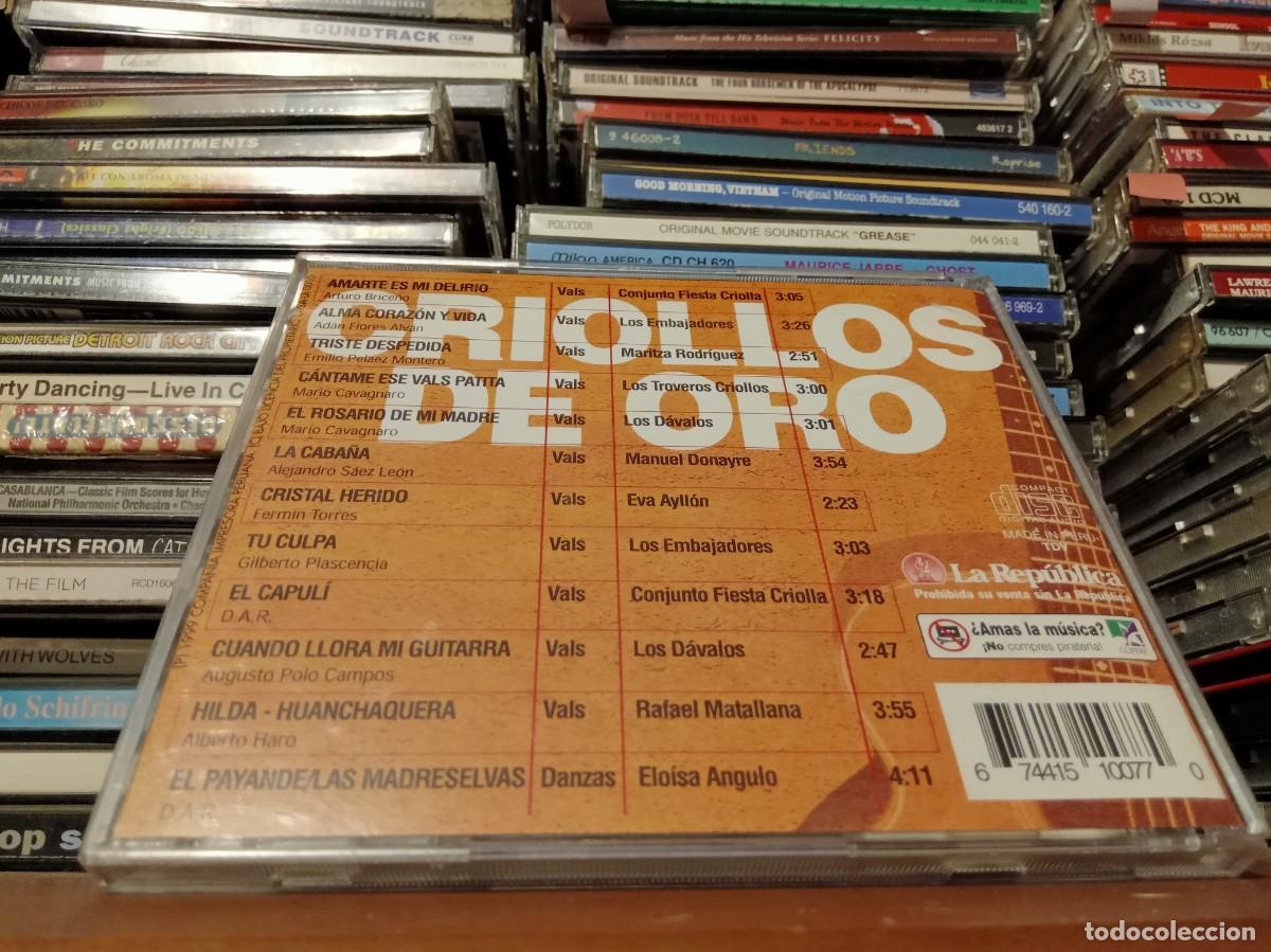 CDs de m&uacute;sica: Various &ndash; Criollos De Oro - cd Peru 1999 - Foto 2