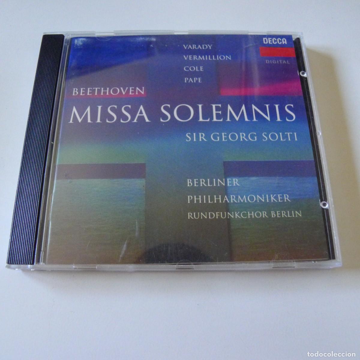 CDs de M&uacute;sica: Beethoven &ndash; Varady, Vermillion, Cole, Pape, Sir Georg Solti Missa Solemnis CD