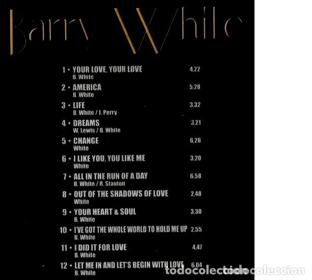 CDs de m&uacute;sica: BARRY WHITE. BARRY WHITE. CD. - Foto 2