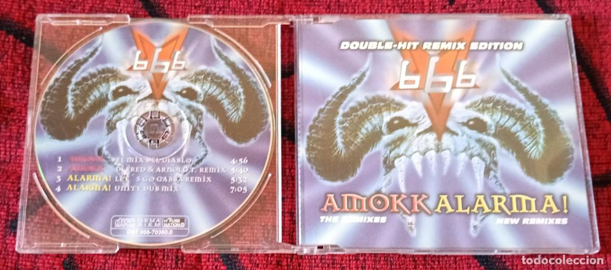 CDs de M&uacute;sica: 666 ** Amokk / Alarma! (Double-Hit Remix Edition) ** CD SINGLE ALEMANIA 1998