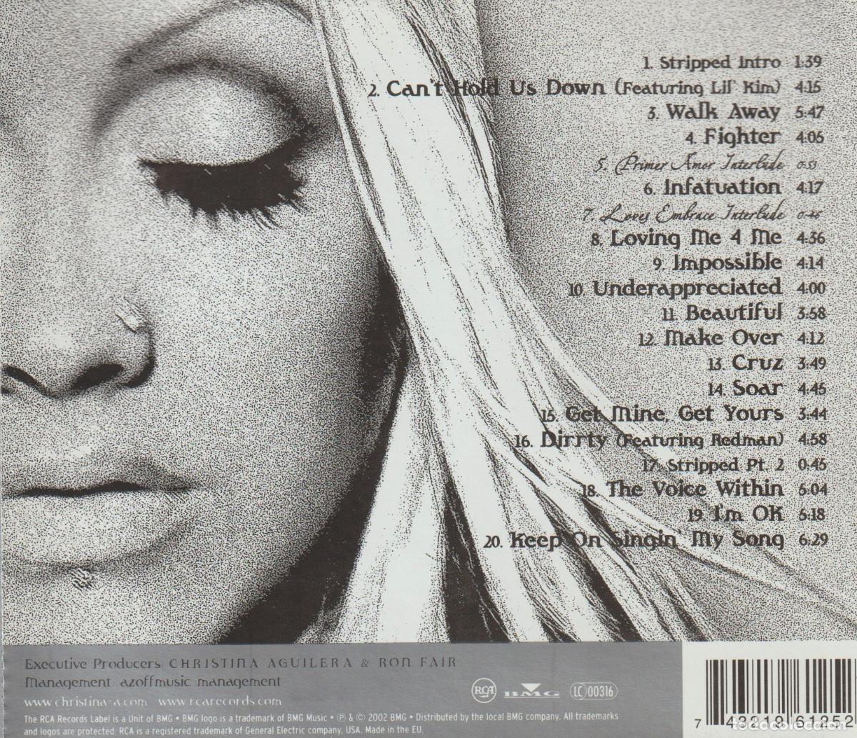 CDs de m&uacute;sica: CHRISTINA AGUILERA. STRIPPED. CD. - Foto 2
