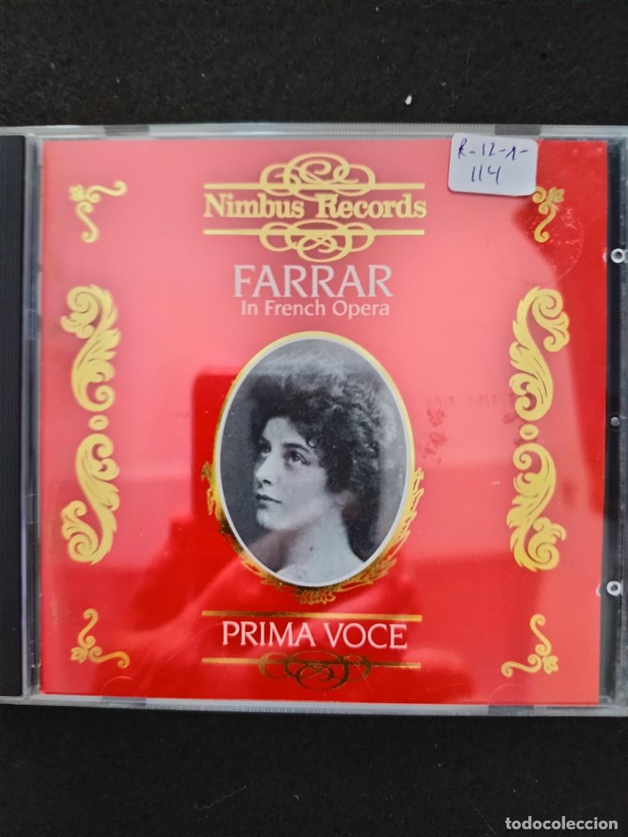 CDs de M&uacute;sica: FARRAR IN FRENCH OPERA. (NIMBUS RECORDS. PRIMA VOCE). GERADINE FARRAR