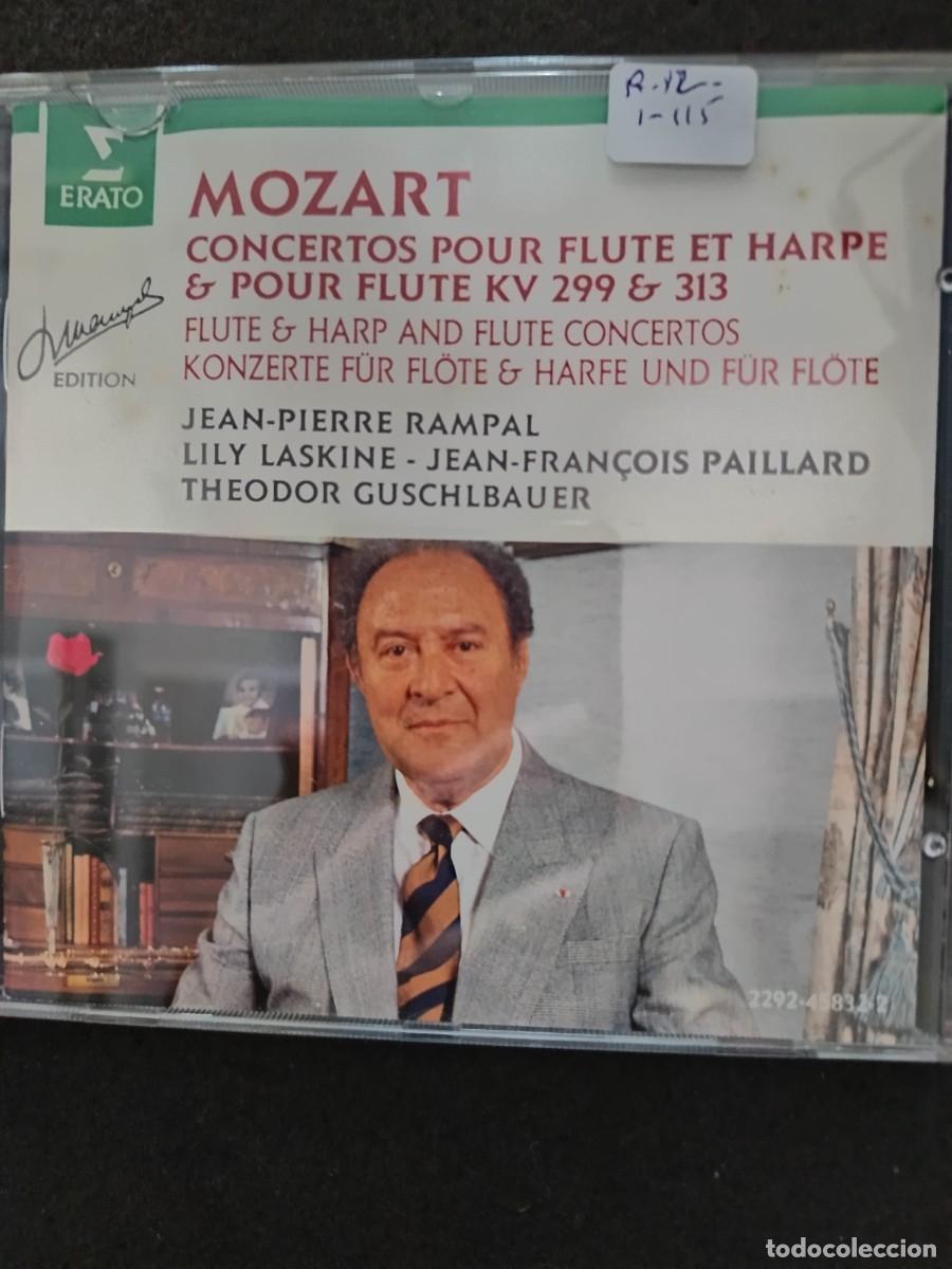 CDs de M&uacute;sica: MOZART. CONCERTOS POUR FLUTE ET HARPE & POUR FLUTE KV 299 & 313. FLAUTA: JEAN-PIERRE RAMPAL