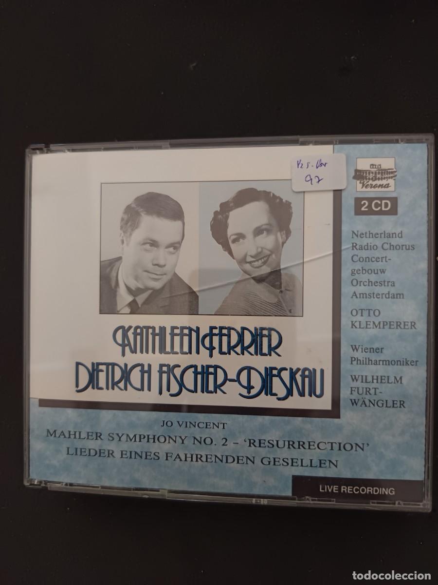 CDs de M&uacute;sica: 2 CD. KATHLEEN FERRIER / DIETRICH FISCHER-DIESKAU / JO VINCENT / OTTO KLEMPERER / FURTW&Auml;NGLER. 2 CD