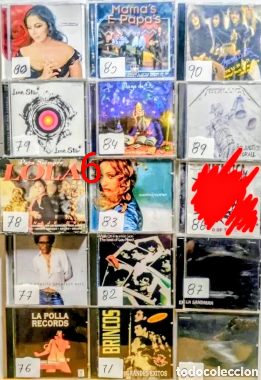 CDs de M&uacute;sica: CDs ROCK / POP/FLAMENCO / HARD ETC ETC