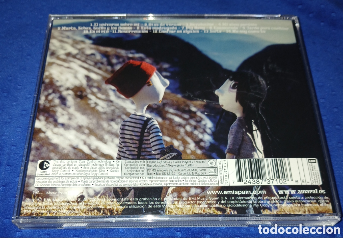 CDs de m&uacute;sica: CD AMARAL - P&Aacute;JAROS EN LA CABEZA (2005) - Foto 3