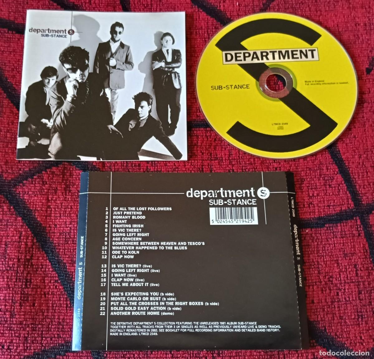 CDs de Musique: DEPARTMENT S ** Sub-Stance ** 2003 UK CD