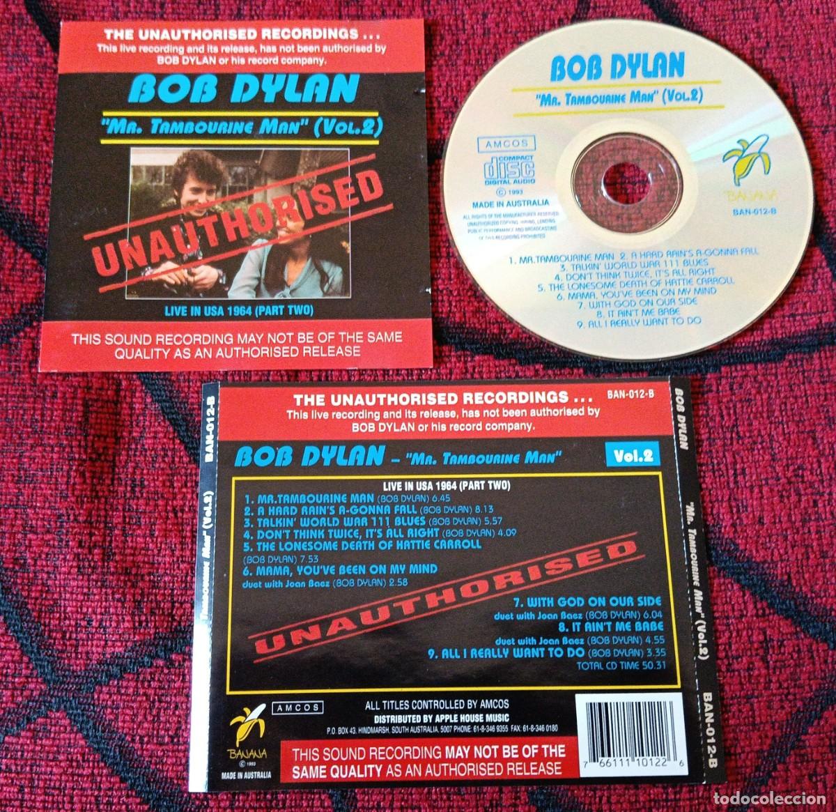 Music CDs: BOB DYLAN ** Mr. Tambourine Man (Vol.2) ** LIVE IN USA 1964 (PART TWO) CD AUSTRALIA