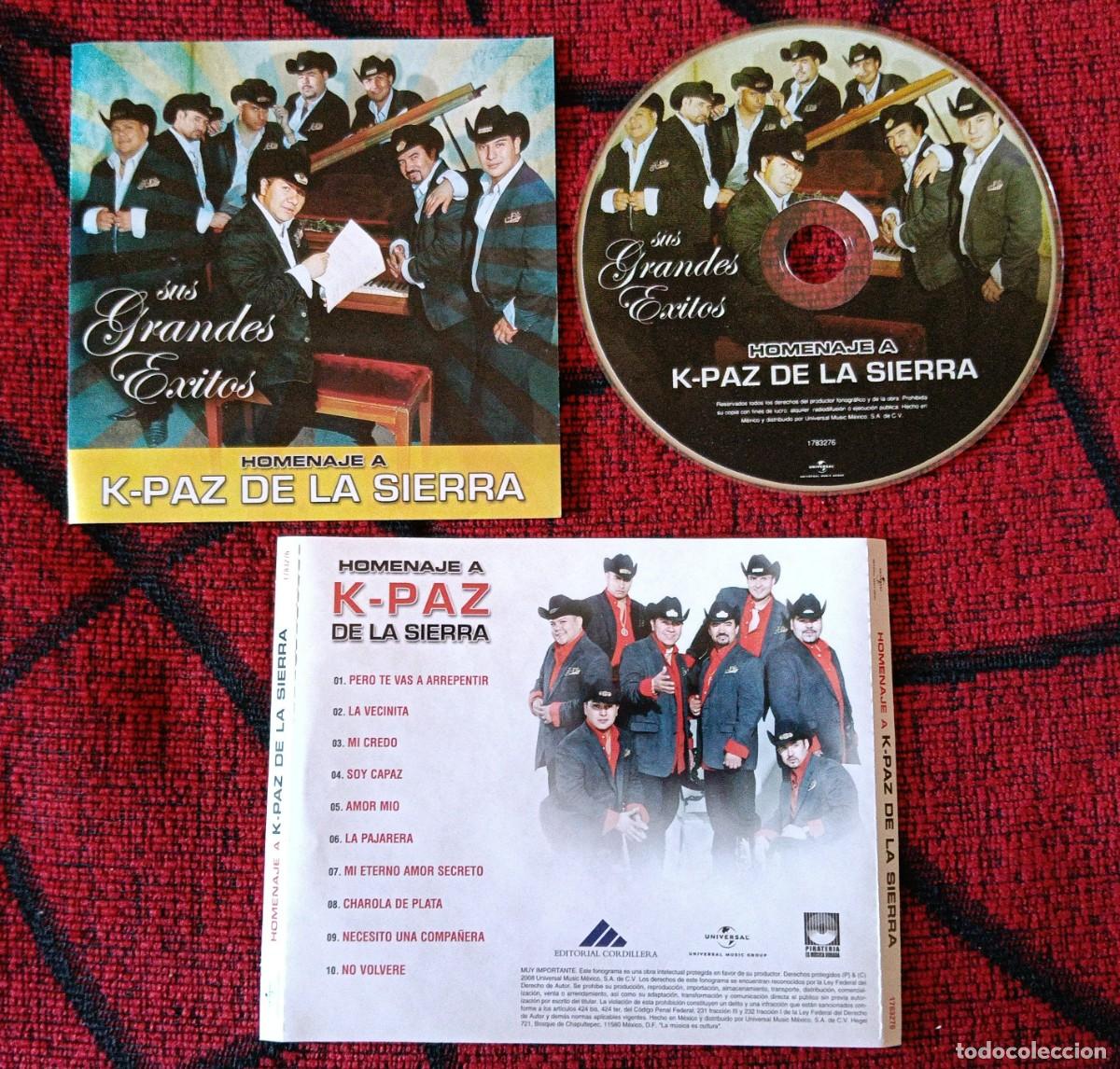 CDs de M&uacute;sica: K-PAZ DE LA SIERRA ** Sus Grandes Exitos ** 2008 MEXICO CD