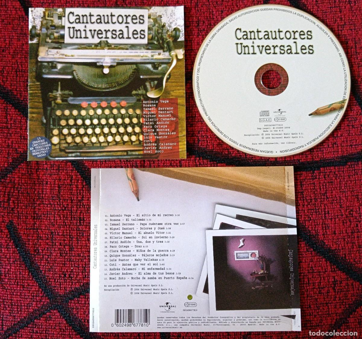 CDs de M&uacute;sica: CANTAUTORES UNIVERSALES 2004 CD NOEL SOTO Victor Manuel HILARIO CAMACHO ROSANA