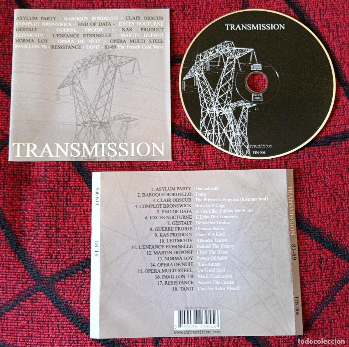 CDs de M&uacute;sica: TRANSMISSION (81-89 The French Cold Wave) 2005 CD FRANCIA ASYLUM PARTY, CLAIR OBSCUR