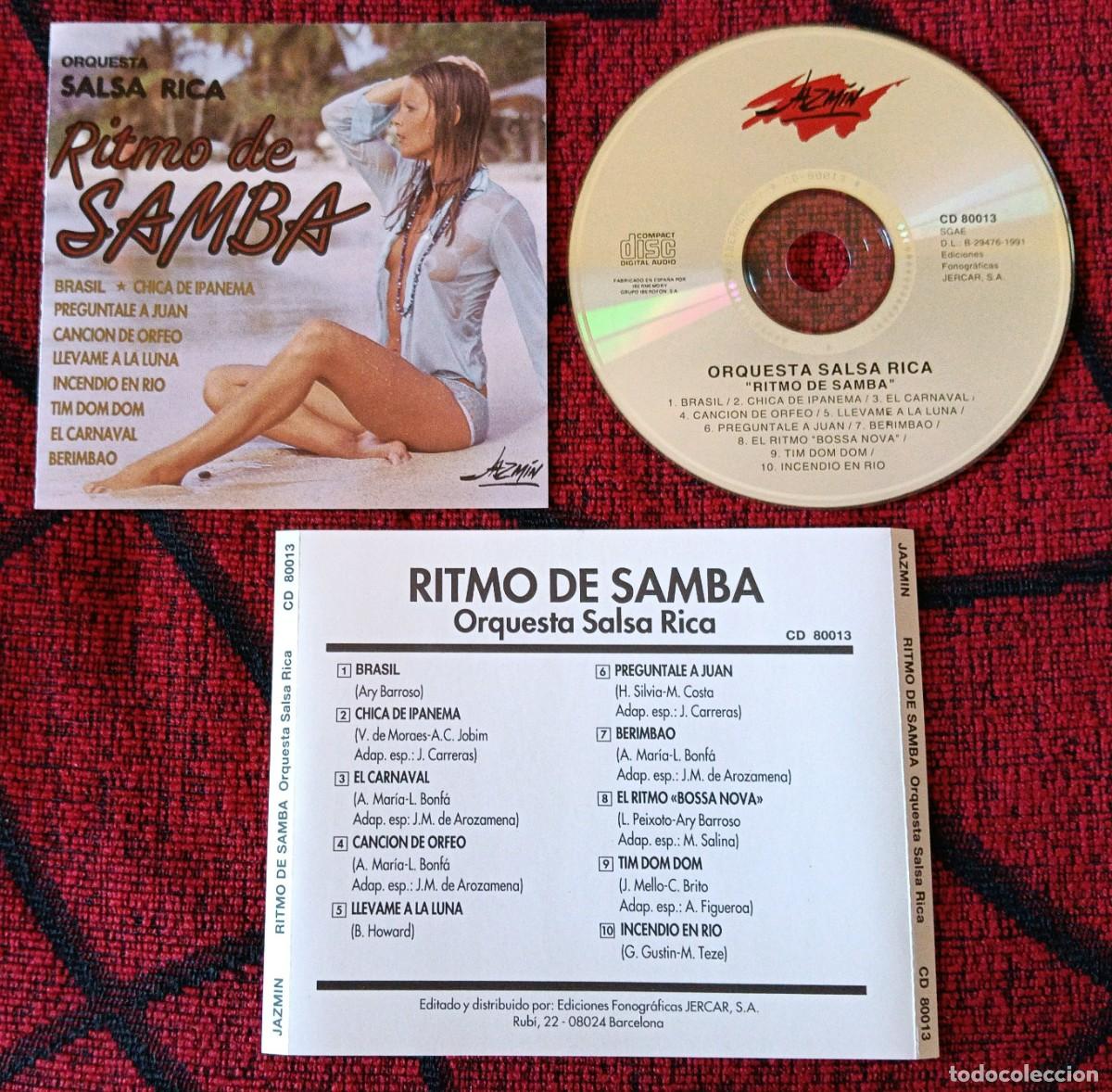 CDs de M&uacute;sica: ORQUESTA SALSA RICA ** Ritmo De Samba ** CD 1991