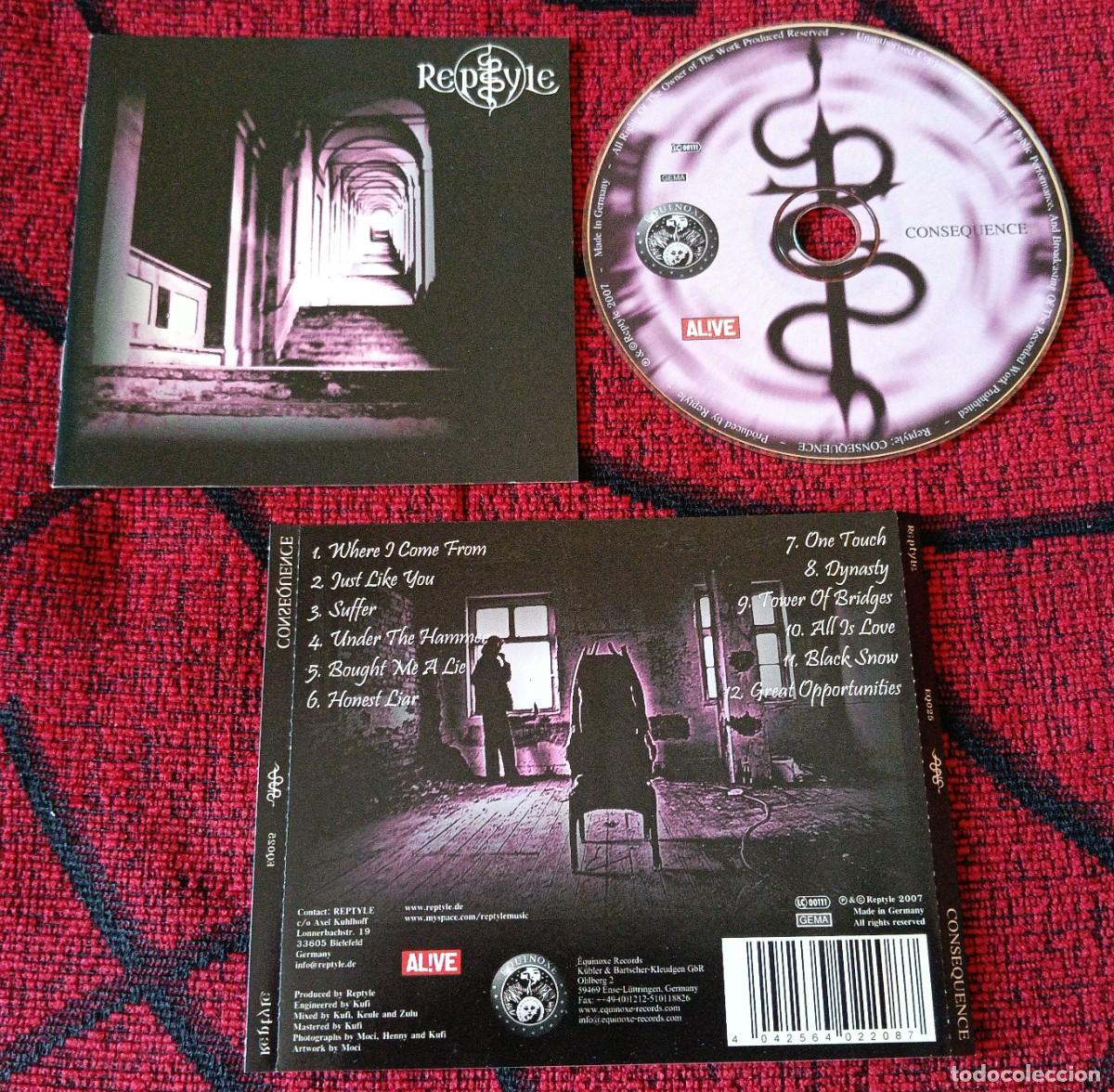 CDs de M&uacute;sica: REPTYLE ** Consequence ** CD ALEMANIA 2007