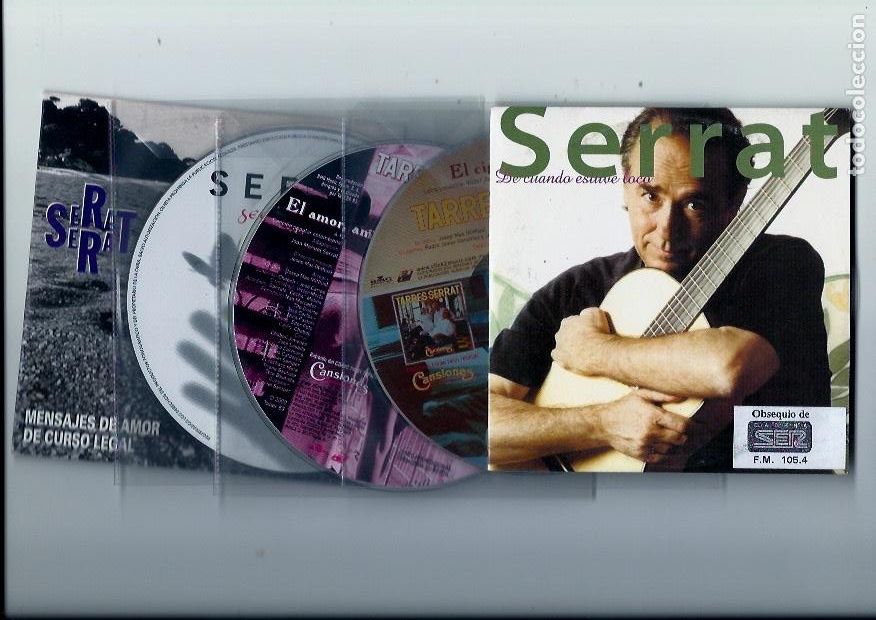 Musik-CDs: SERRAT. De cuando estuve loca. Mensajes de amor de curso legal. El cigarrito. El amor (5 cd single)
