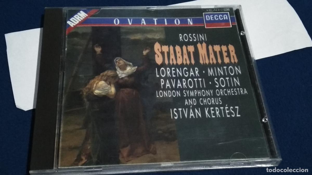 CDs de M&uacute;sica: ROSSINI STABAT MATER ISTVAN KERTESZ LORENGAR MINTON PAVAROTTI SOTIN. CD DECCA OVATION