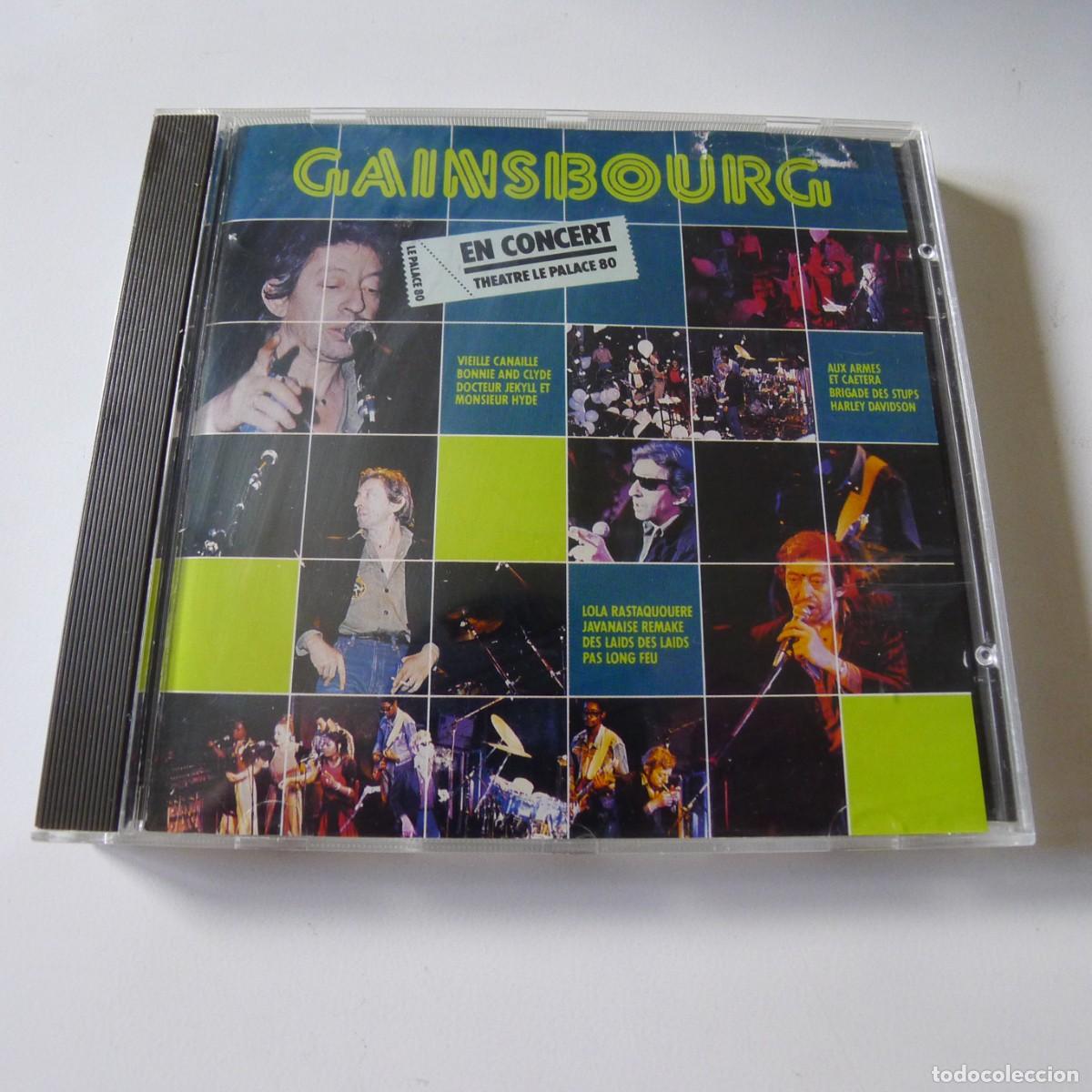 CDs de M&uacute;sica: Serge Gainsbourg &ndash; &rdquo;En Concert&rdquo; Au Th&eacute;atre Le Palace 80 CD