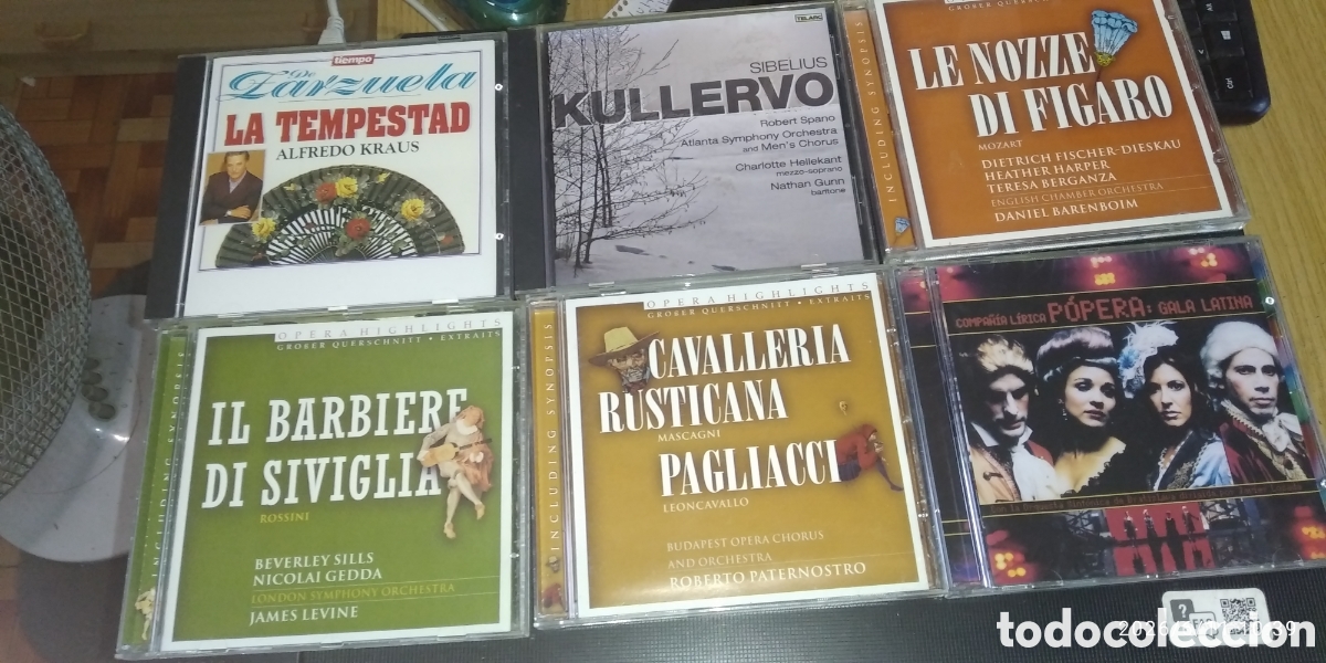 CDs de M&uacute;sica: LOTES DE 6 CD OPERAS Y ZARZUELAS LOTE 1