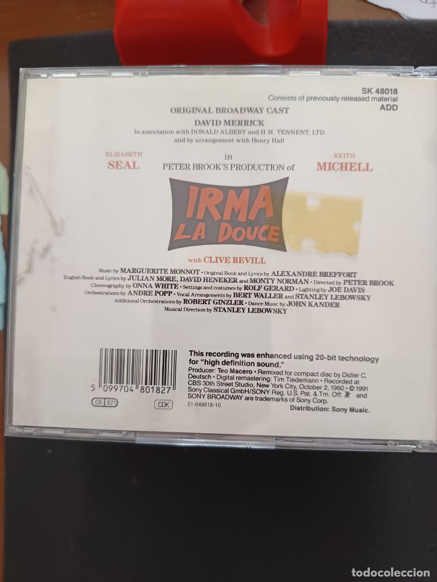 CDs de m&uacute;sica: IRMA LA DOUCE. ORIGINAL BROADWAY CAST - Foto 2