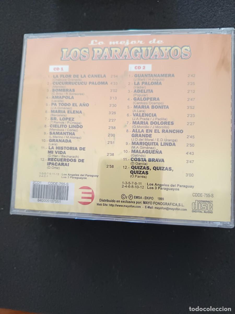 CDs de m&uacute;sica: 2 CD. LO MEJOR DE LOS PARAGUAYOS. 2 CD - Foto 2