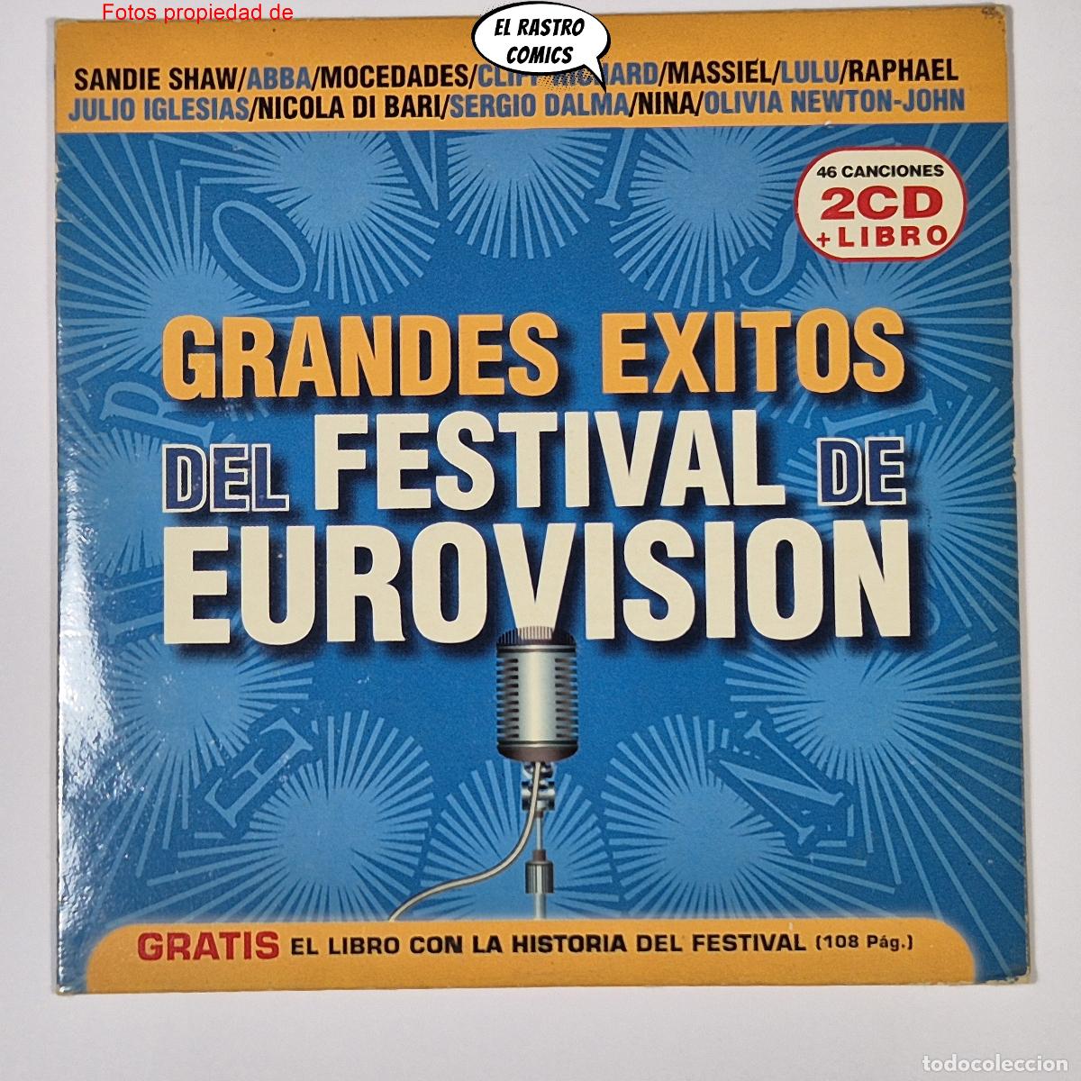 CDs de M&uacute;sica: Grandes &Eacute;xitos del Festival de Eurovisi&oacute;n, CD single, 10 temas, EMI 2002, excelente estado