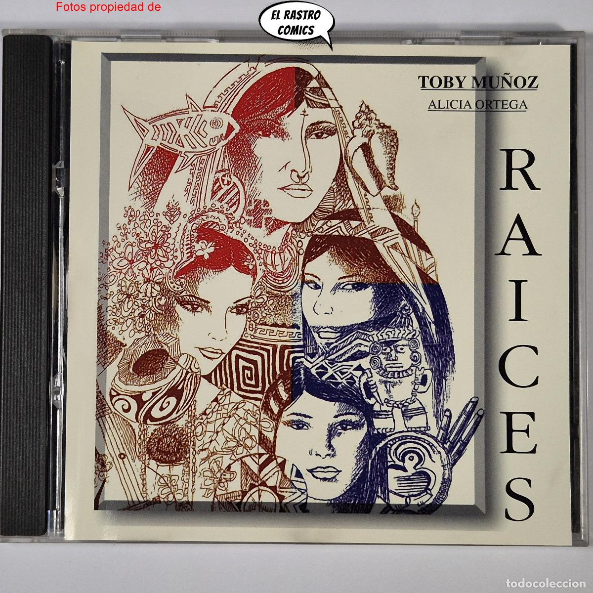 CDs de M&uacute;sica: Ra&iacute;ces, Toby Mu&ntilde;oz, Alicia Ortega, CD 1994 Tamboritos Tambores Bufos Cumbias Tunas, Folk exc. estado