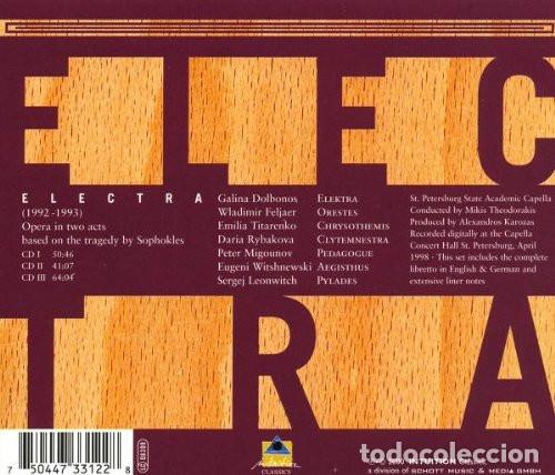 CDs de m&uacute;sica: ELECTRA (Mikis Theodorakis) - Foto 2